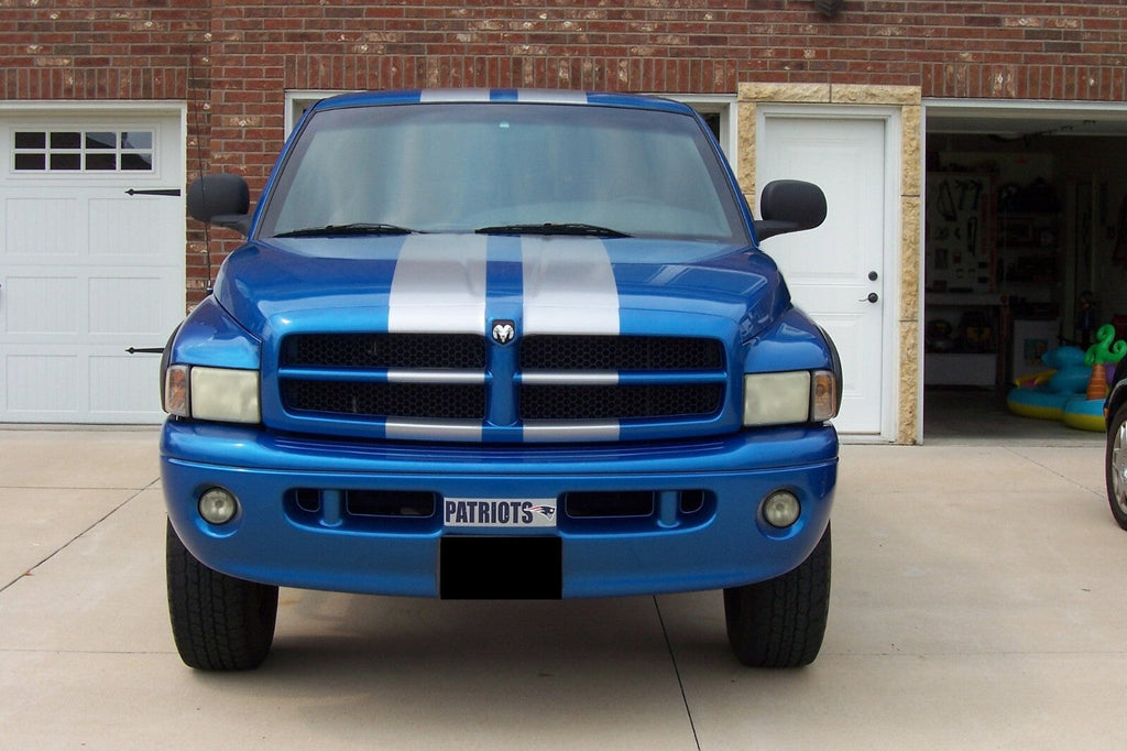 8 Inch Vinyl Rally Stripes Racing Stripe For Dodge Ram 1500 2500 3500 Bonus Kit