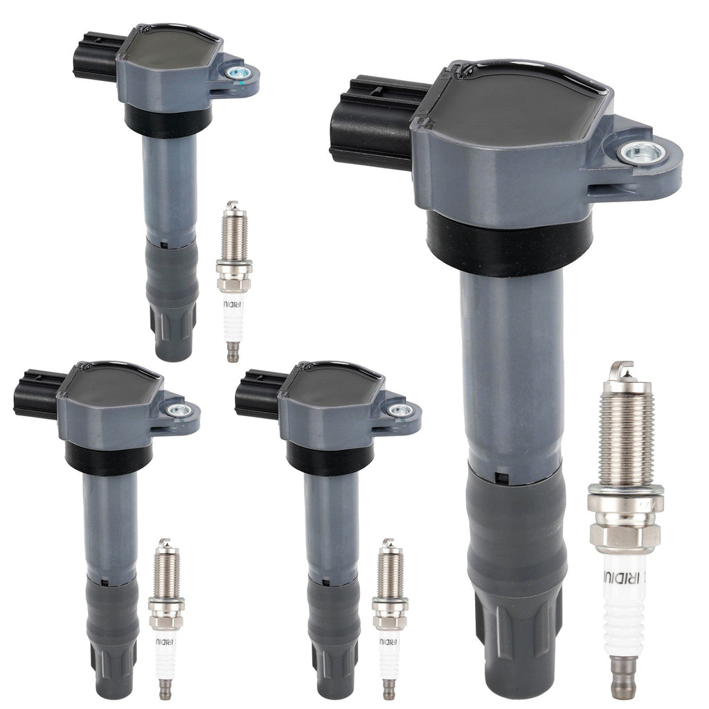 UF532 Ignition Coil Iridium Spark Plug for Mitsubishi Galant Lancer 4 Pack