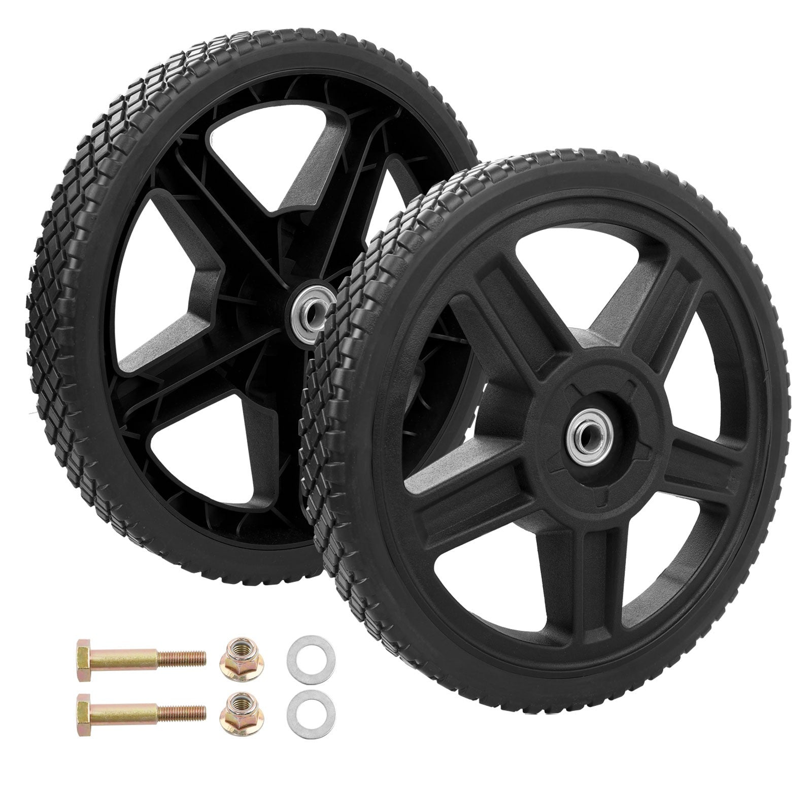 12 Inch Lawn Mower Wheel for Craftsman Generator Garden Tiller 2 Pack