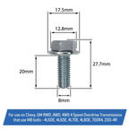Transmission Oil Pan Bolt for Chevy GM 4L60E 4L65E 4L70E 4L80E 700R4 17 Piece