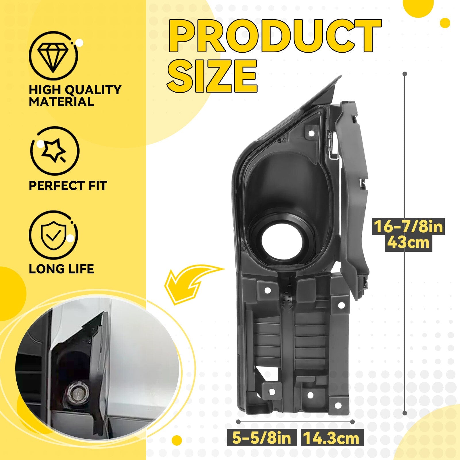 Fuel Filler Door Housing Pocket Hinge for 2015-2023 Ford Transit Van 150 250 350