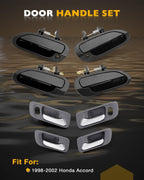 Exterior Interior Door Handles Kit Front Rear Side For Honda Accord 98 02 8Pcs