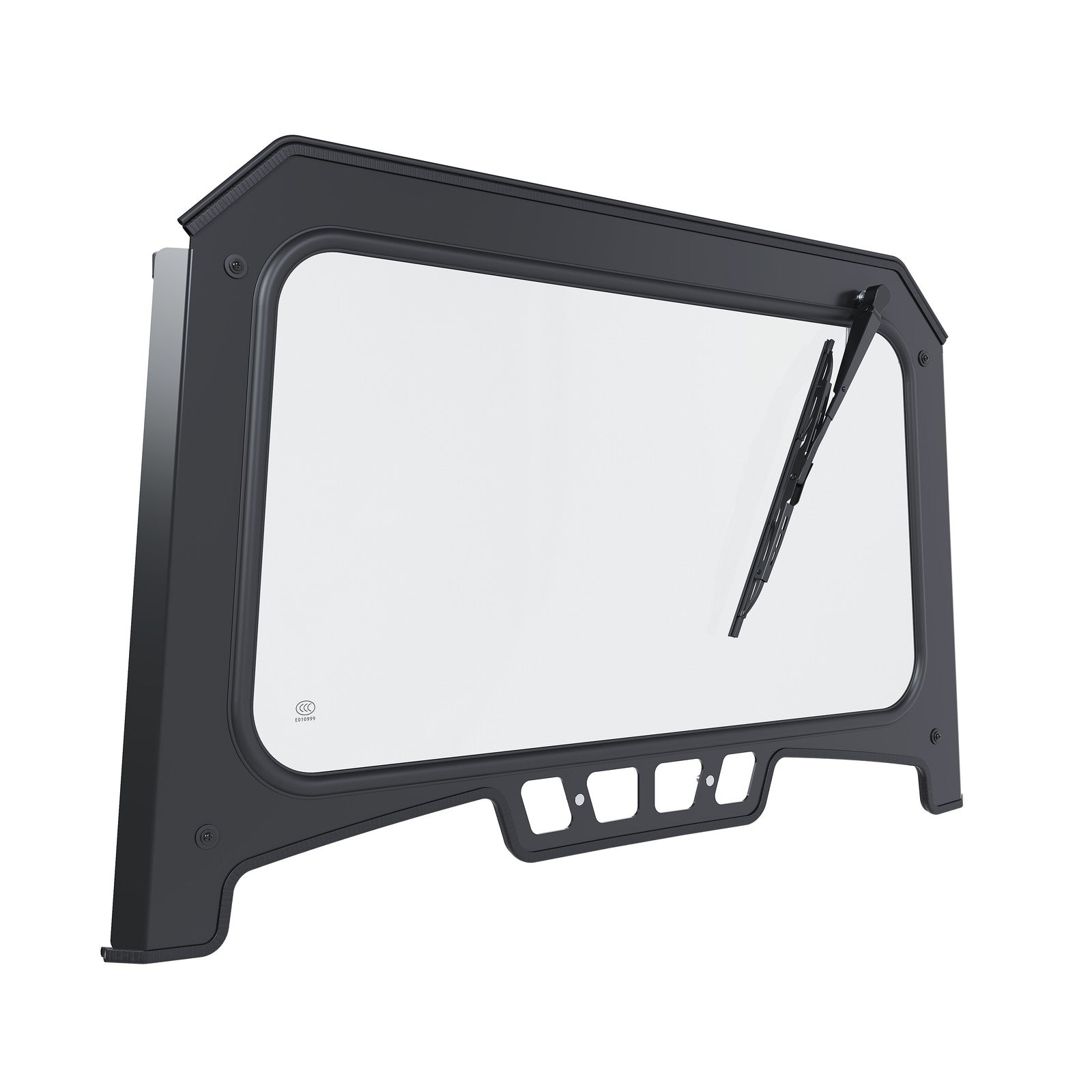 Glass Front Full Windshield for 2019-2023 Polaris RZR XP XP4 1000 Black