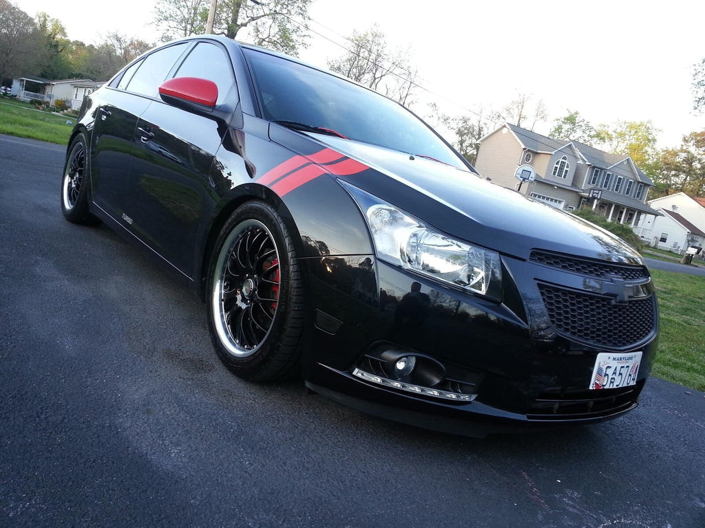 3 Inch Dual Fender Stripe Hash Mark Decal Graphic Kit For Chevy Cruze