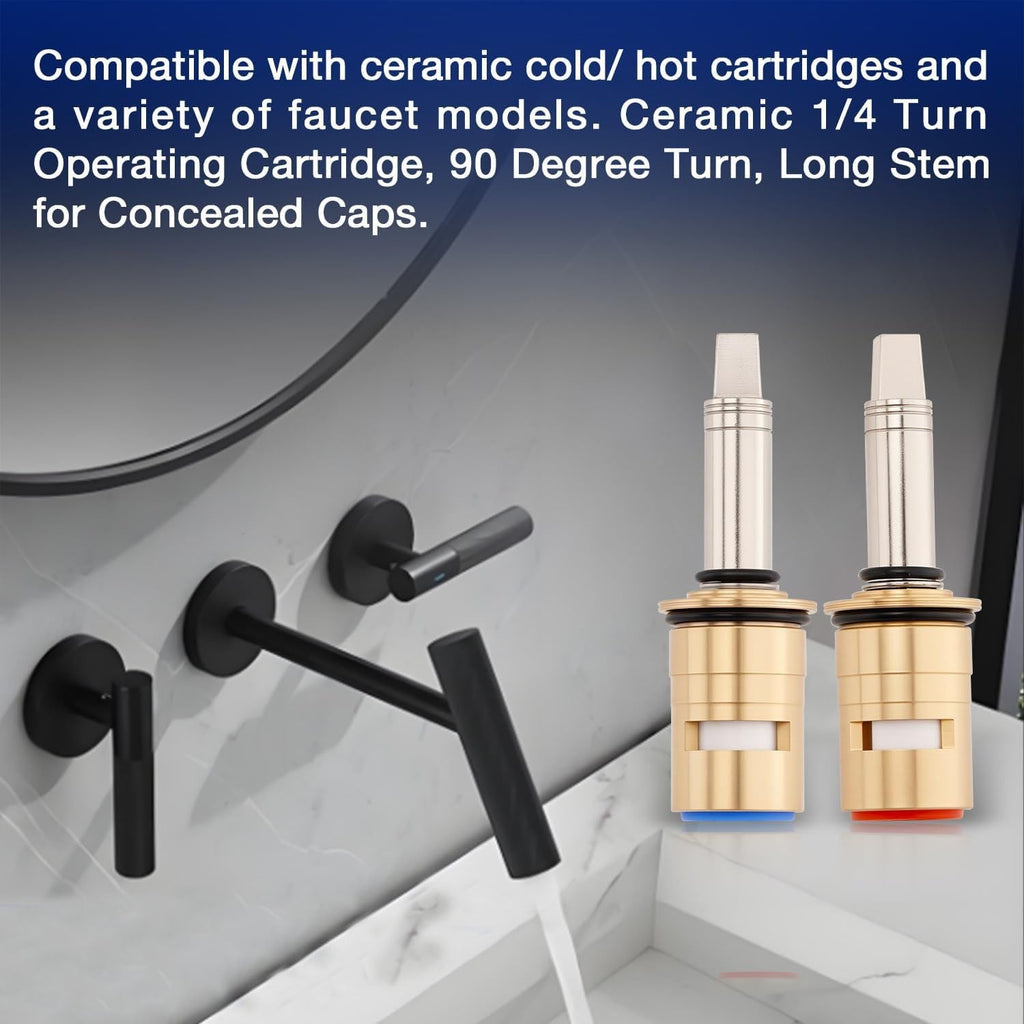 377XKRHJKABNF 1 4 Turn Hot and Cold Ceramic Faucet Cartridge Kit 377XKLHJKABNF