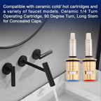 377XKRHJKABNF 1 4 Turn Hot and Cold Ceramic Faucet Cartridge Kit 377XKLHJKABNF