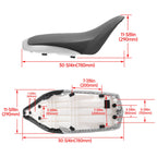 Complete Seat Plastic Black Silvery for Yamaha Raptor 660R 2001-2005