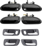 Exterior Interior Door Handles Kit Front Rear Side For Honda Accord 98 02 8Pcs