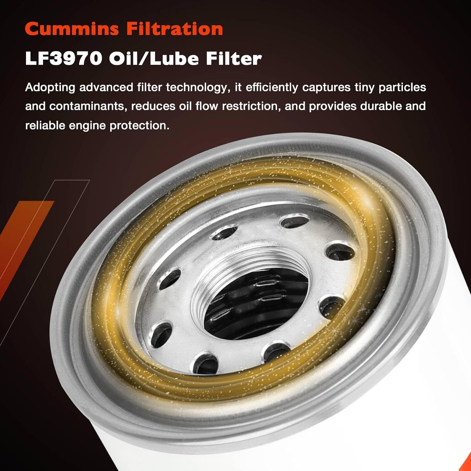 LF3970 Oil Lube Filter for Fleetguard Cummins ISB QSB 5.9L 6.7L Diesel Engine 6