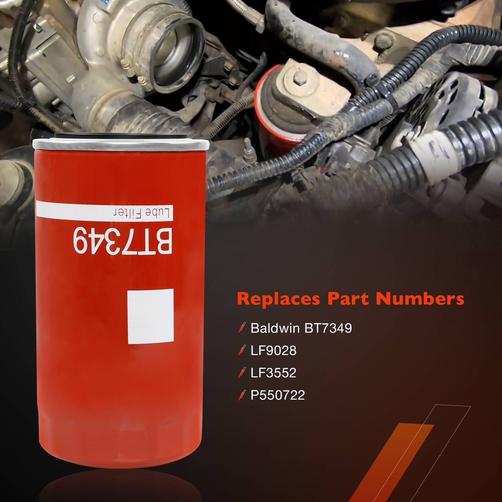 BT7349 Diesel Oil Fuel Filter for Dodge Ram 2500 3500 Cummins 5.9L 6.7L 8.3L 6X