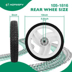 105-1816 12 Inch Rear Mower Wheels for Toro Recycler 20012 20016 20019 205-268