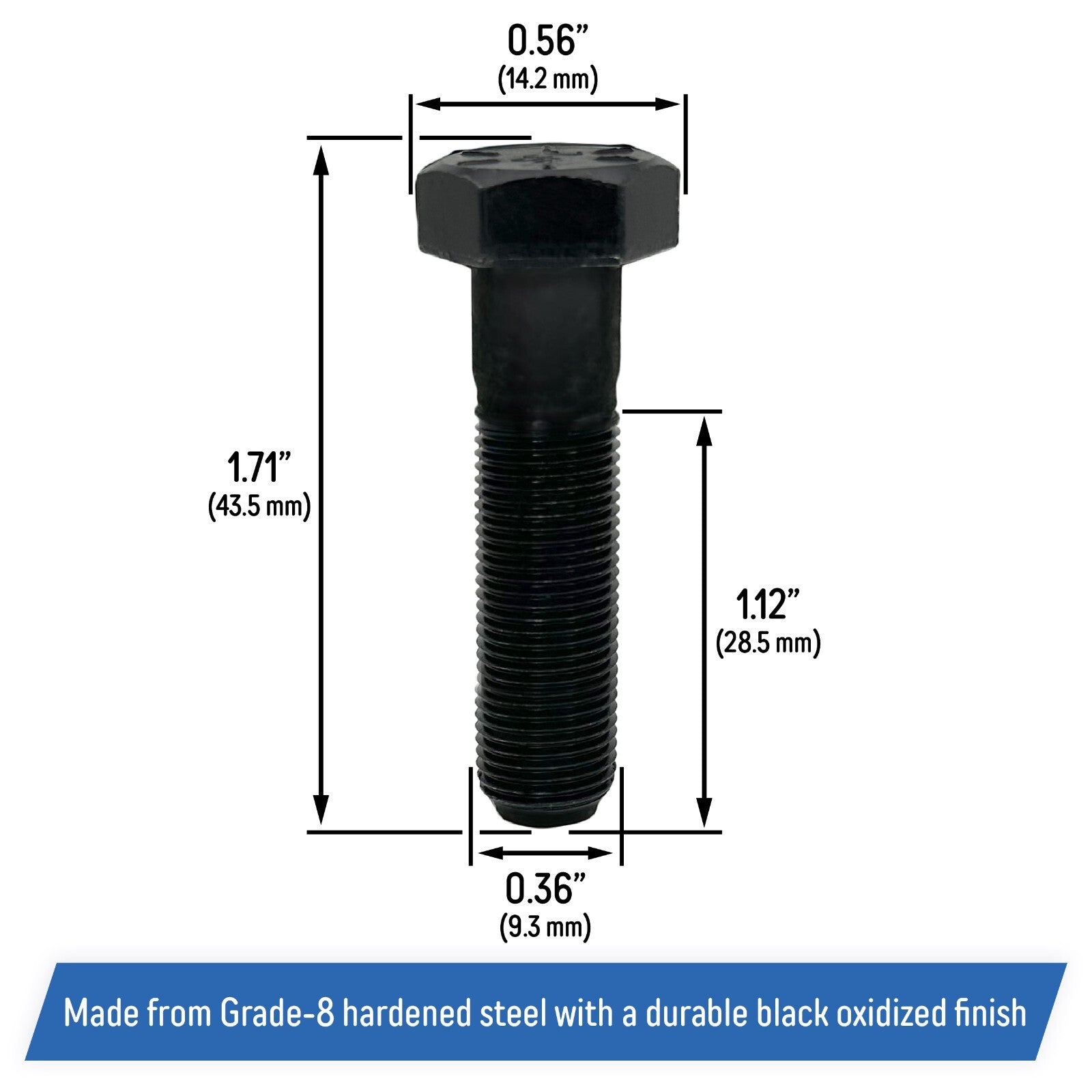 Mower Blade Adapter Hex Bolt for MTD Craftsman Troy-Built Cub Cadet 710-1044 2 Pack