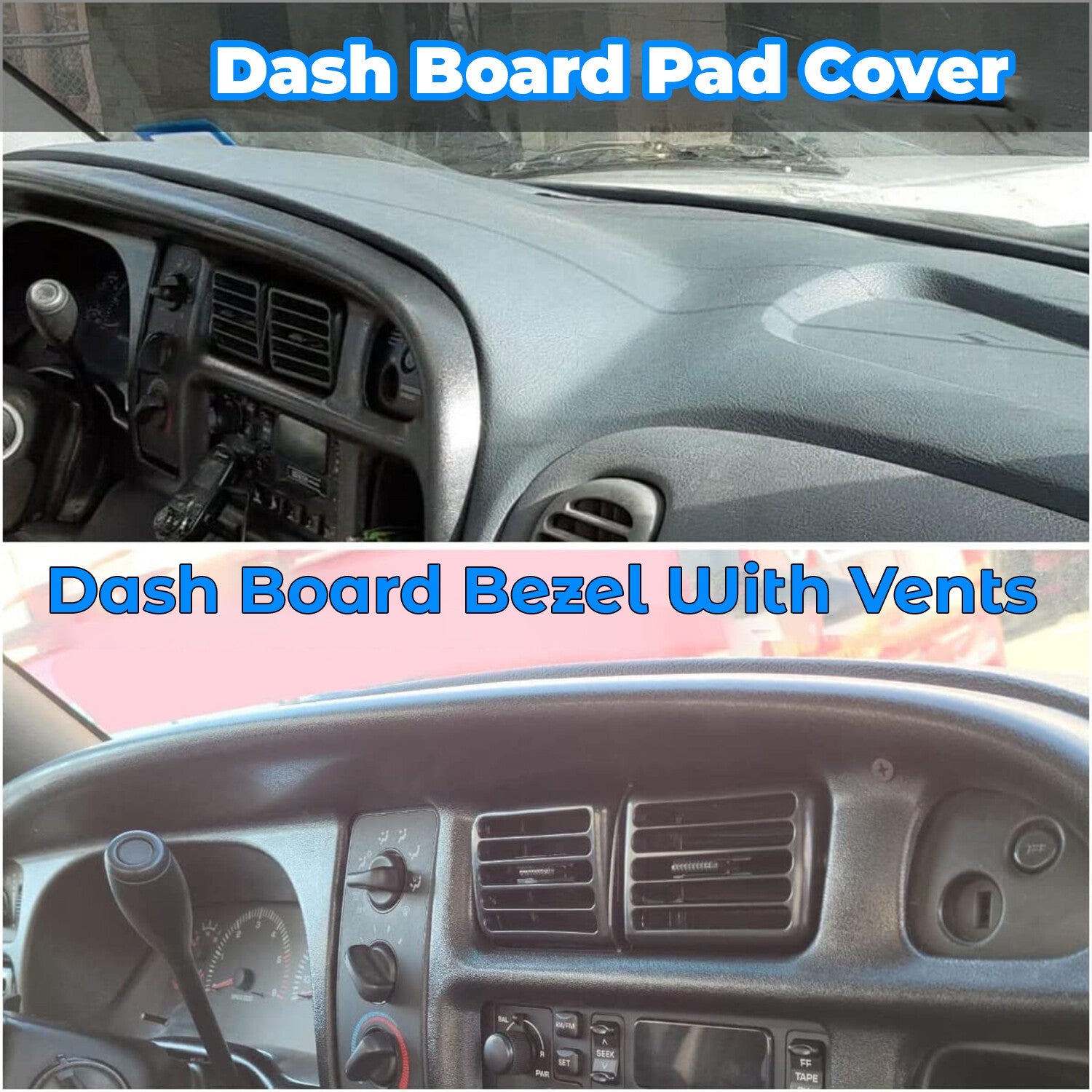 Dash Instrument Panel Pad Replacement Vent for 1998-2002 Dodge Ram 1500 2500 3500