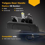 Exterior Interior Tailgate Door Handle Lock Cylinder Key for Toyota Tacoma 95-00