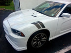 3 Inch Dual Fender Stripe Hash Mark Decal Graphic Kit for Dodge Charger