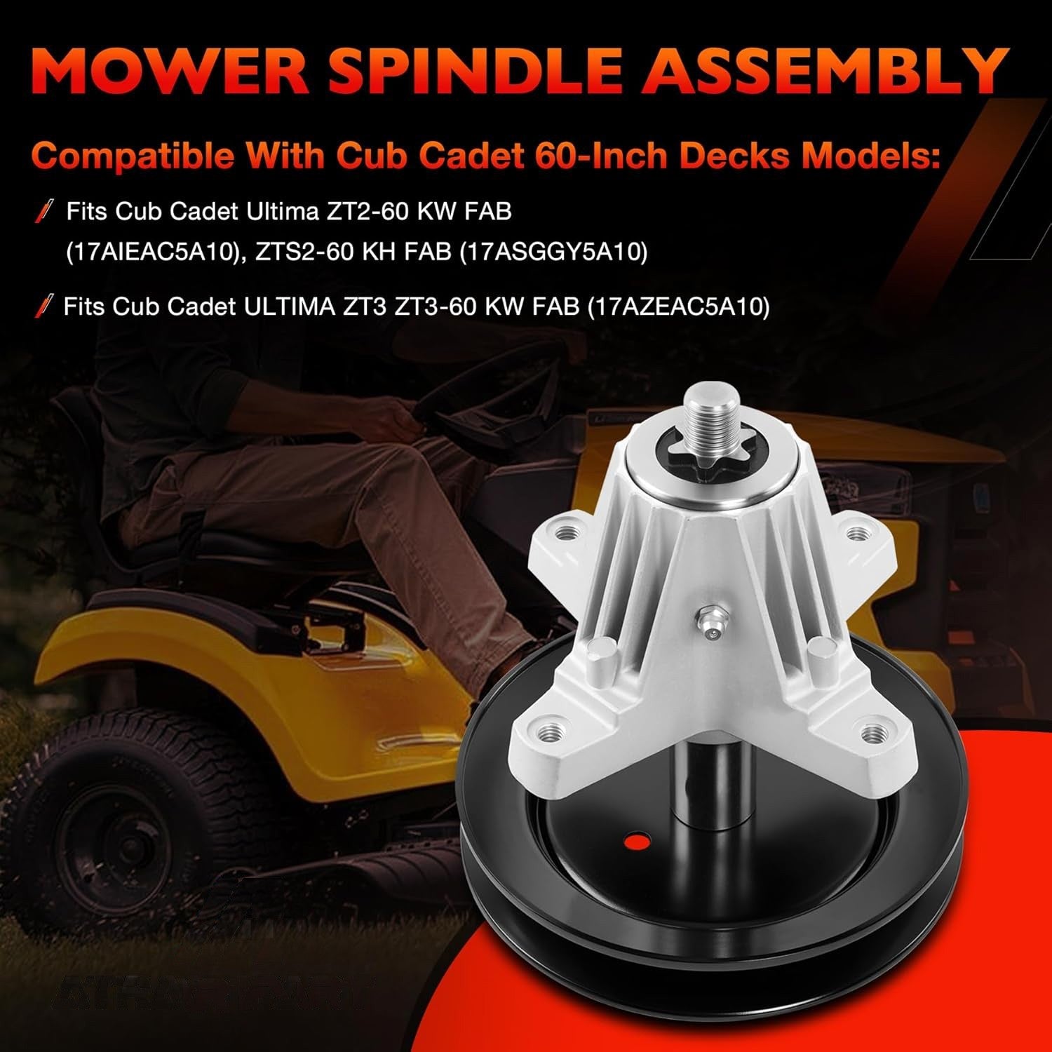 618-04822A Blade Spindle Kit for Cub Cadet Ultima ZT2 ZTS2 ZT3 60 Deck 3 Pc