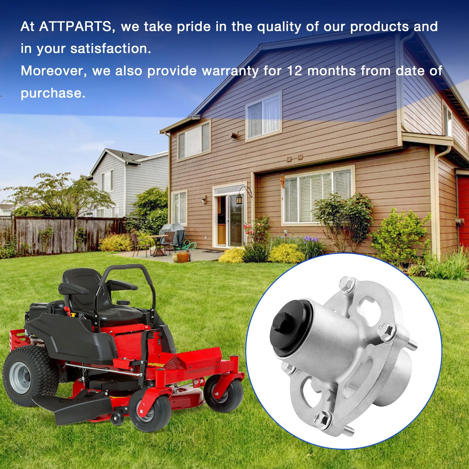 1735326YP Lawn Mower Deck Spindle for Snapper Zero Turn Mowers 42 46 52