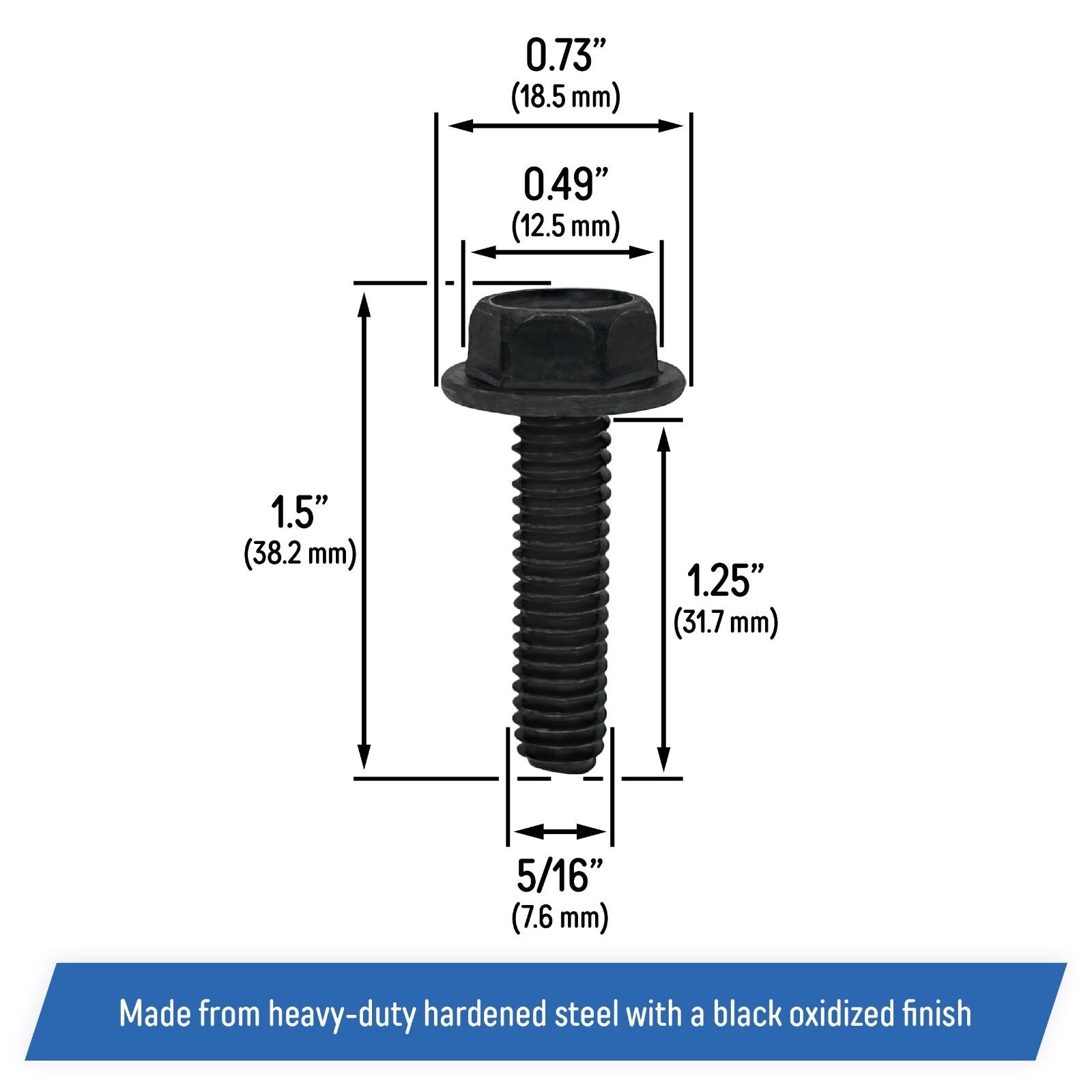 584953901 539107630 Blade Spindle Hex Head Screw Bolt for Husqvarna Poulan