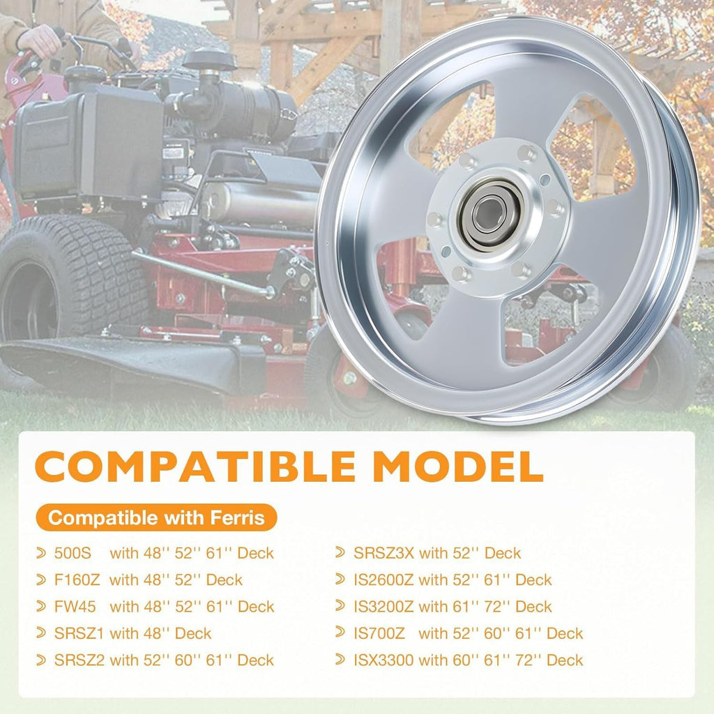 5102831 Flat Idler Pulley for Ferris 48 52 61 72 Inch Deck Lawn Mower 5104717