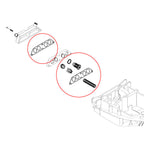 18-3673 434841 Thermostat Kit With Hoses for Johnson Evinrude V4 Crossflow 65 140HP