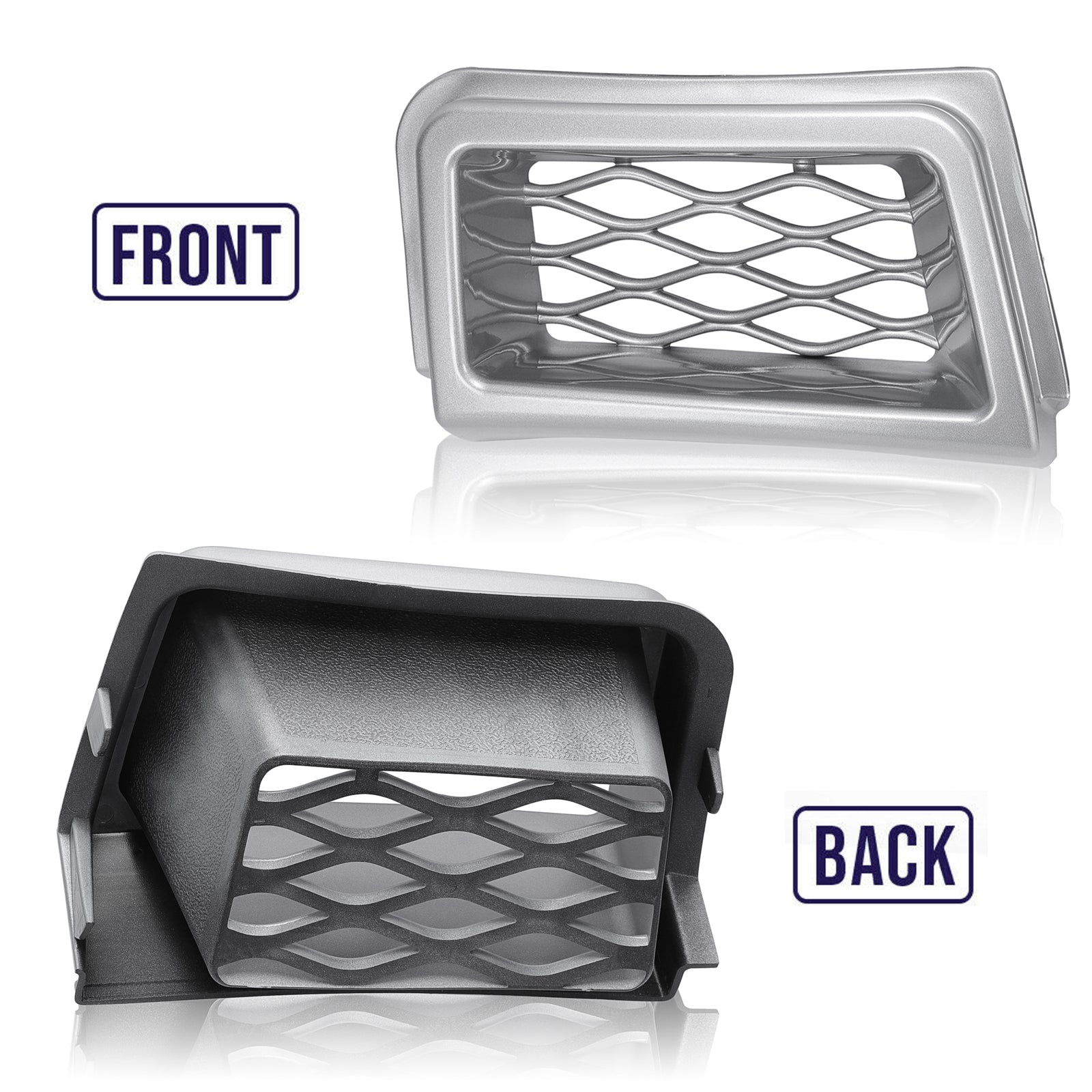 Bumper Caliper Air Duct Left Right Pair for 2003-2007 Chevrolet Silverado SS-Style