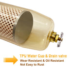 496 Fuel Transfer Tank Filter for Gasoline Diesel Water Separator with 1 NPT Cap