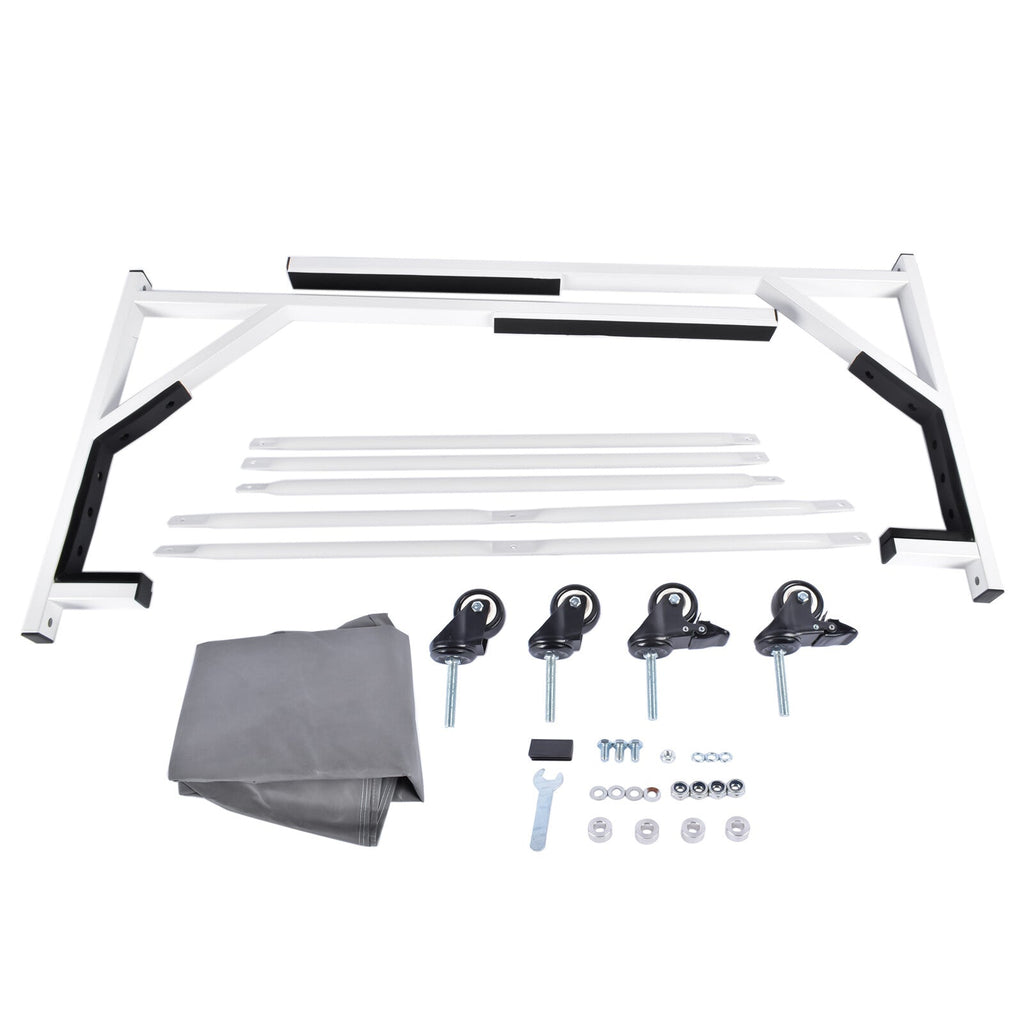 White HARDTOP STORAGE CART with COVER Hard Top for Chevrolet Corvette Mercedes