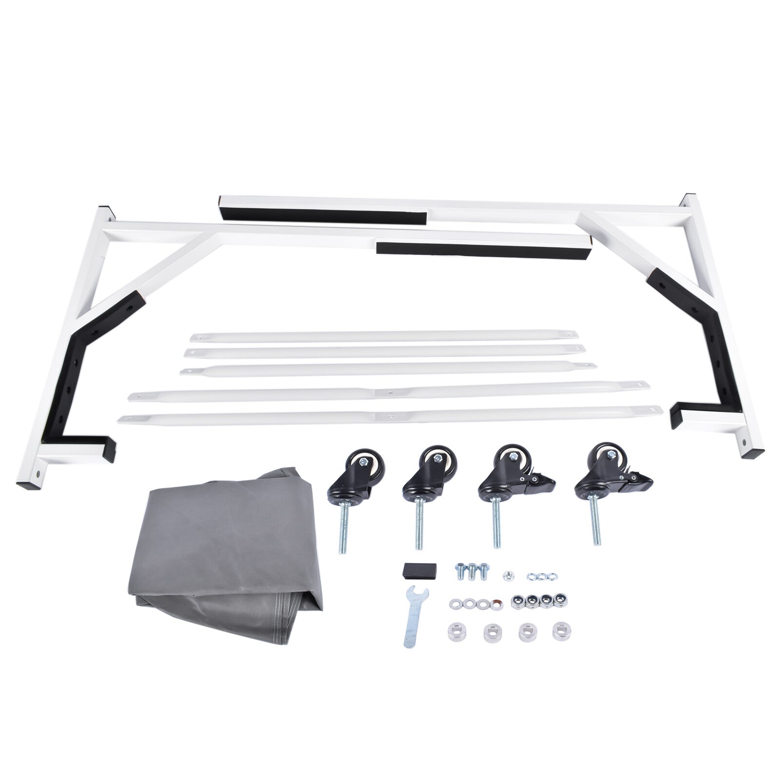 White HARDTOP STORAGE CART with COVER Hard Top for Chevrolet Corvette Mercedes