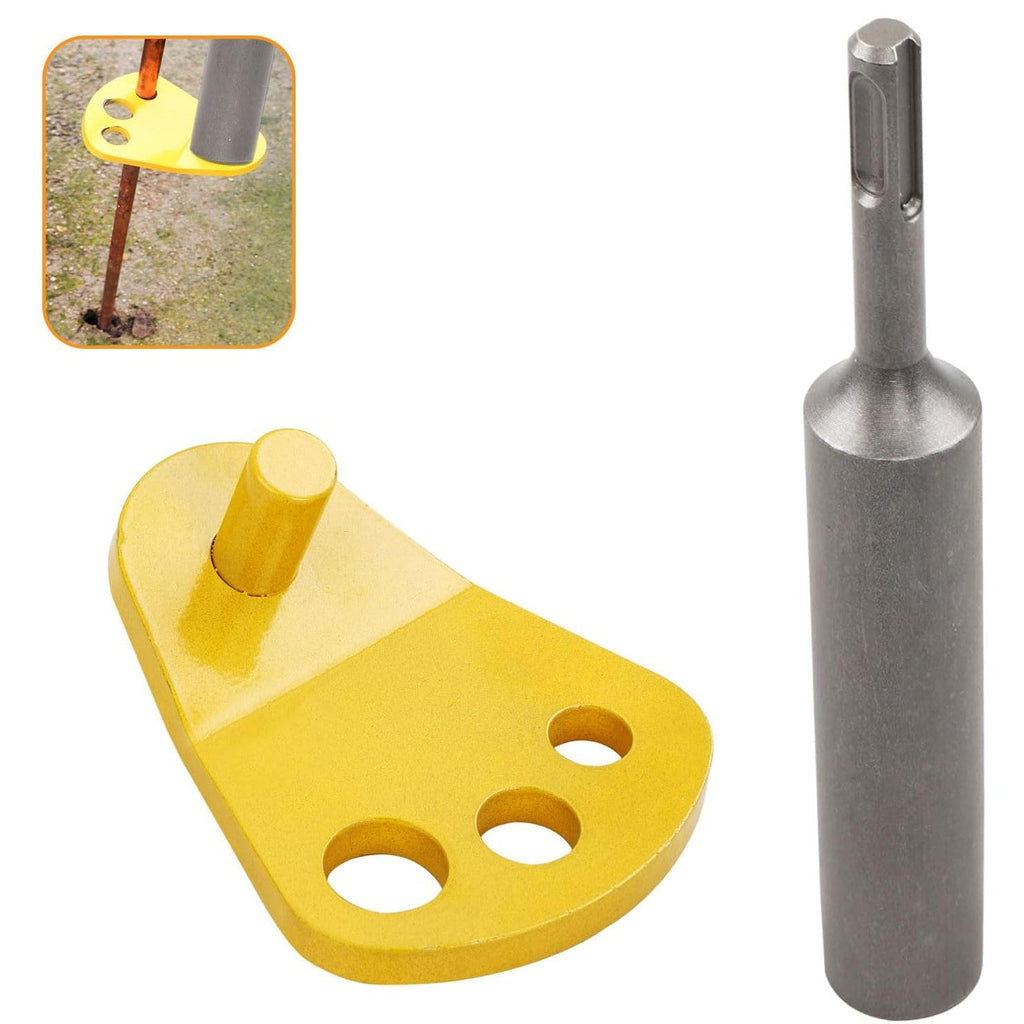 SDS Plus Driver with Adapter Bits for 5/8 1/2 3/4 In Ground Rods