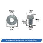 250000615 250000359 Drive Shaft Retaining Bolt Set with Washers for Can-Am ATV