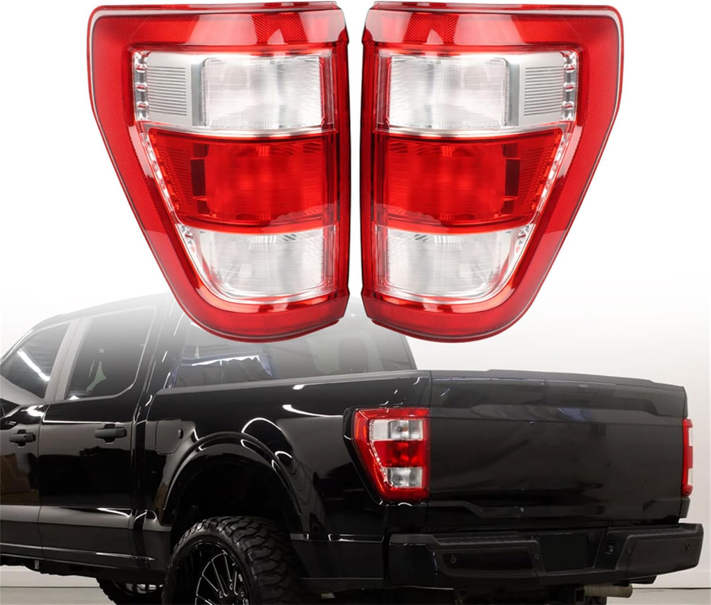 Tail Light Brake for Ford F150 XLT 2021 2023 Halogen Upgrade Raptor Style 2PCS