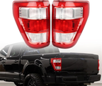 Tail Light Brake for Ford F150 XLT 2021 2023 Halogen Upgrade Raptor Style 2PCS