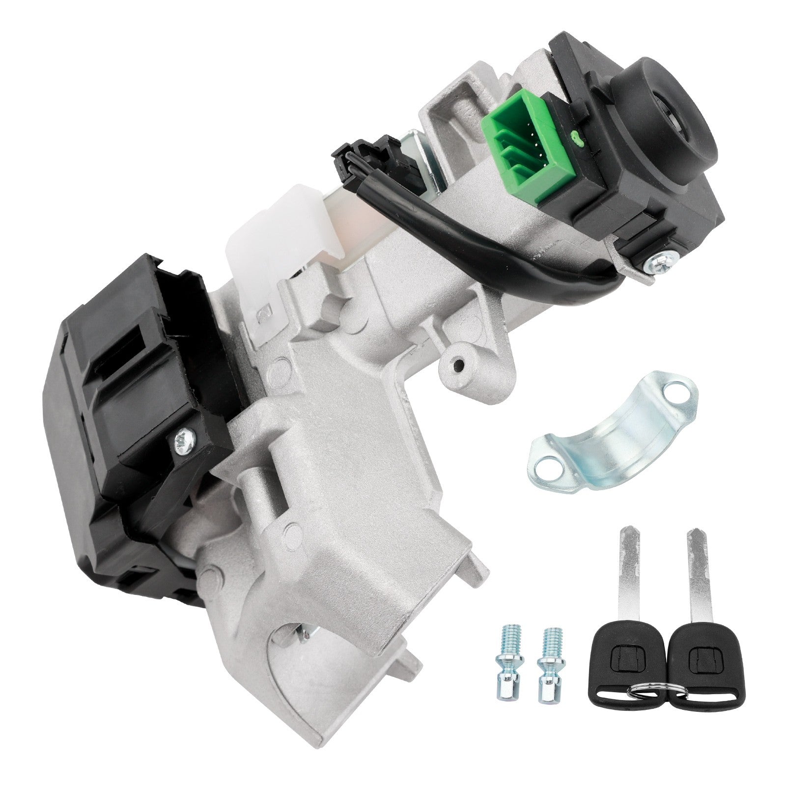 Ignition Switch Lock Cylinder Keys with Chip for Honda Civic 01 05 1.3L 1.7L