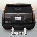 Fits 2015-2020 Cadillac Escalade Chrome Rear Bumper Trunk Trim Molding Precut