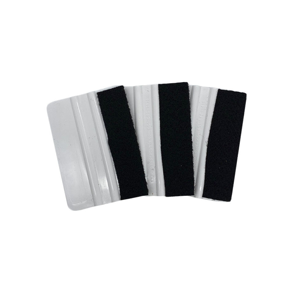 4 Inch Felt Edge Vinyl 3M Wrap Application Squeegee Tools 3 Pack