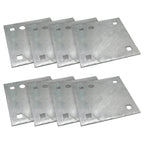 Stationary Floating Dock Backer Plates 5 x 5 Heavy Duty Galvanized Steel 8 Pieces
