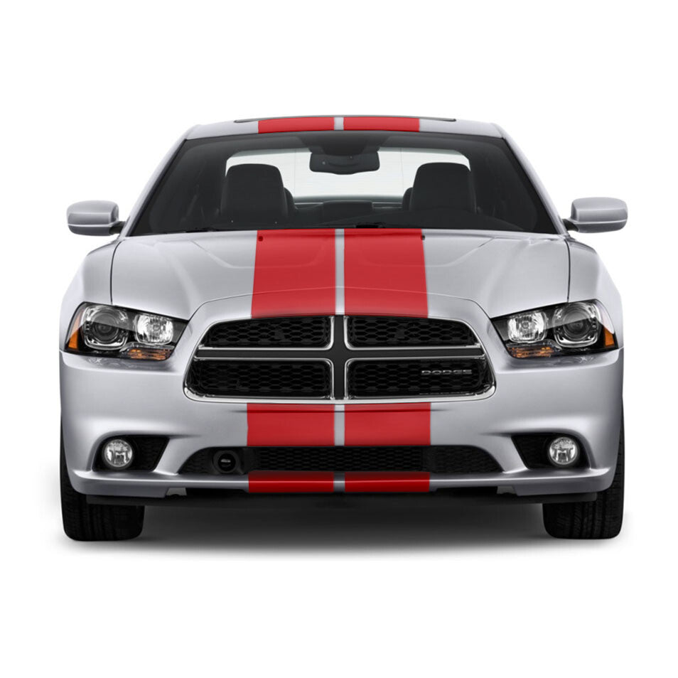 10 Inch Dual Vinyl Rally Stripes Racing Stripe Kit for Dodge Charger