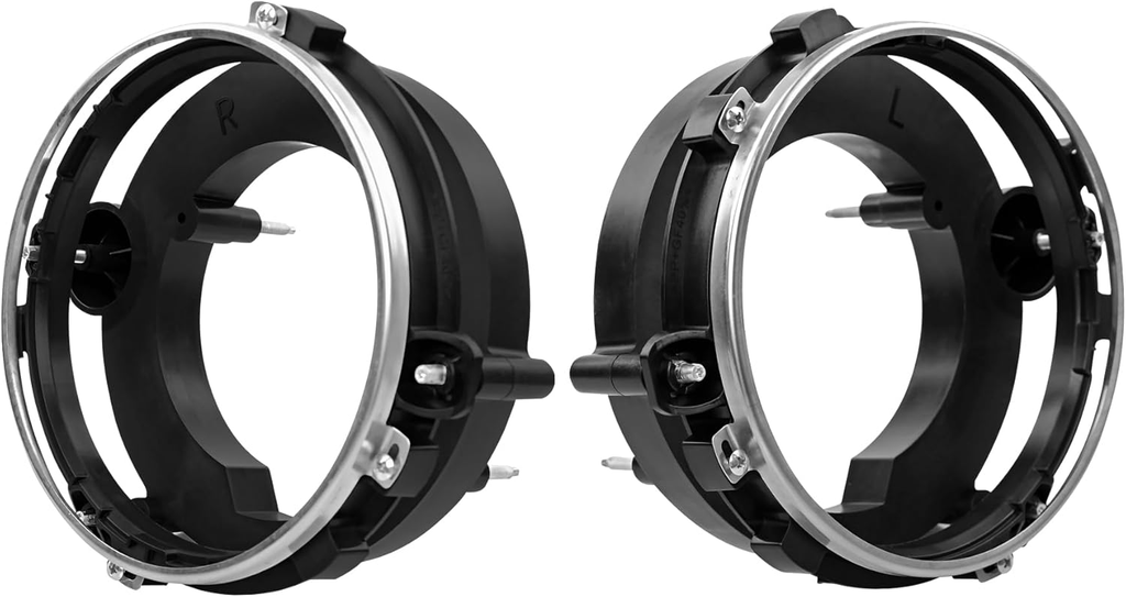 Front Left Right Side Headlight Bulb Brackets Buckets for Jeep Wrangler 97 06