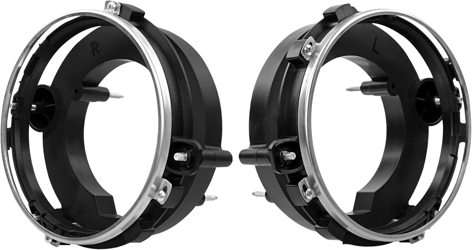 Front Left Right Side Headlight Bulb Brackets Buckets for Jeep Wrangler 97 06