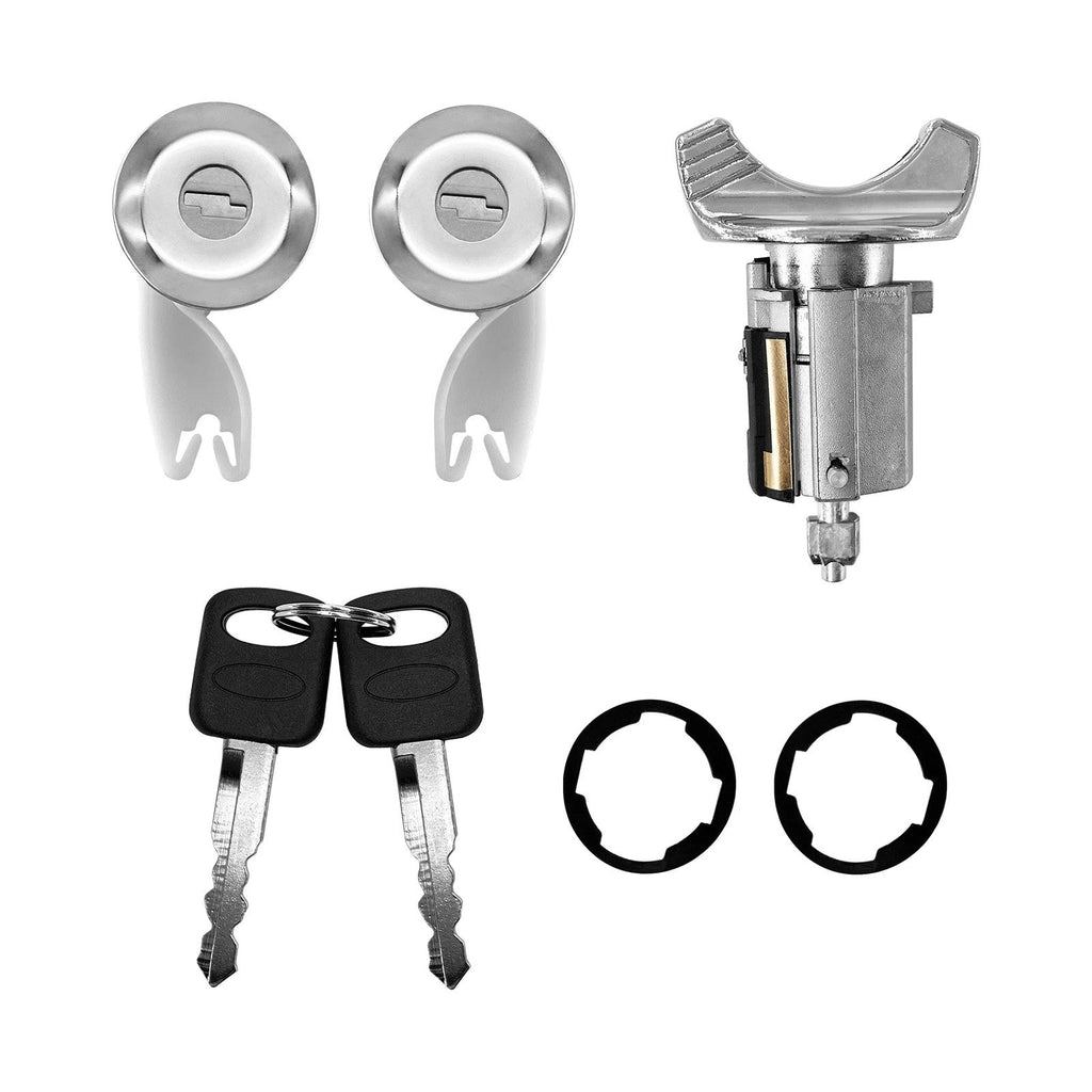 Ignition Switch & Door Lock Cylinder Set For Ford F150 F250 F350 Ranger 1990 95