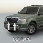 Chrome Grille Grill Trim Kit for Lincoln Navigator 98 99 00 01 02 03 04