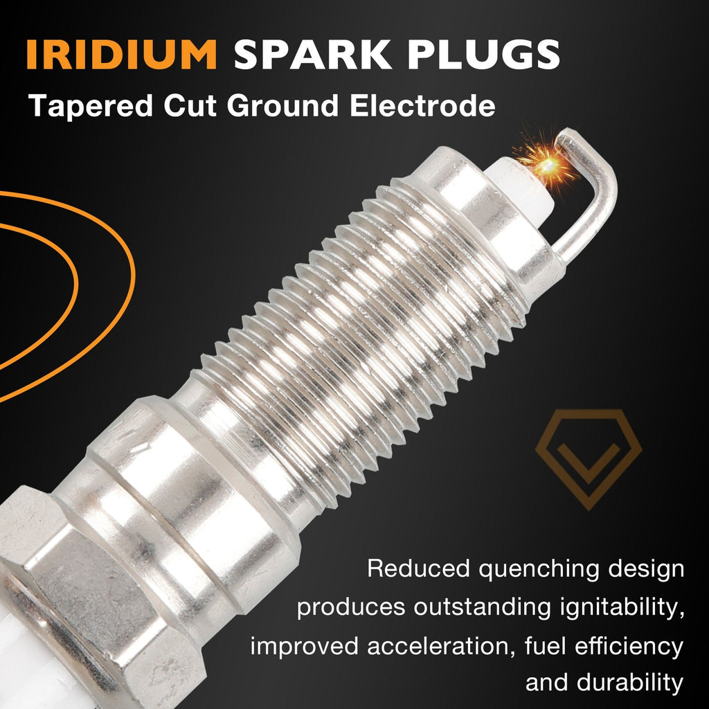 UF532 Ignition Coil Iridium Spark Plug for Mitsubishi Galant Lancer 4 Pack