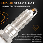 UF532 Ignition Coil Iridium Spark Plug for Mitsubishi Galant Lancer 4 Pack