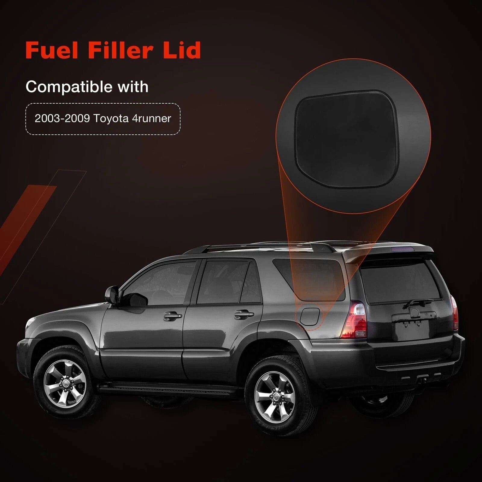7735035050 Fuel Filler Gas Tank Door Cover Lid Cap for Toyota 4Runner 2003 2009
