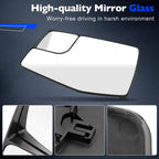 Driver Side Mirror Glass Blind Spot Lens for GMC Sierra Chevy Sliverado 19 24