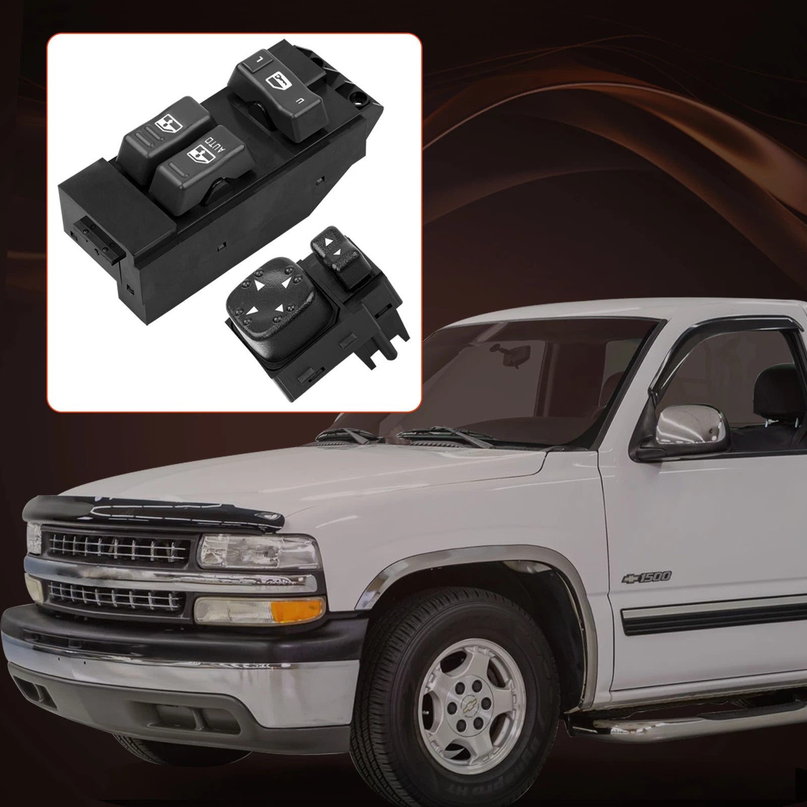 Power Window Door Mirror Switch for Chevy Silverado GMC Sierra 00 02 1500 2500