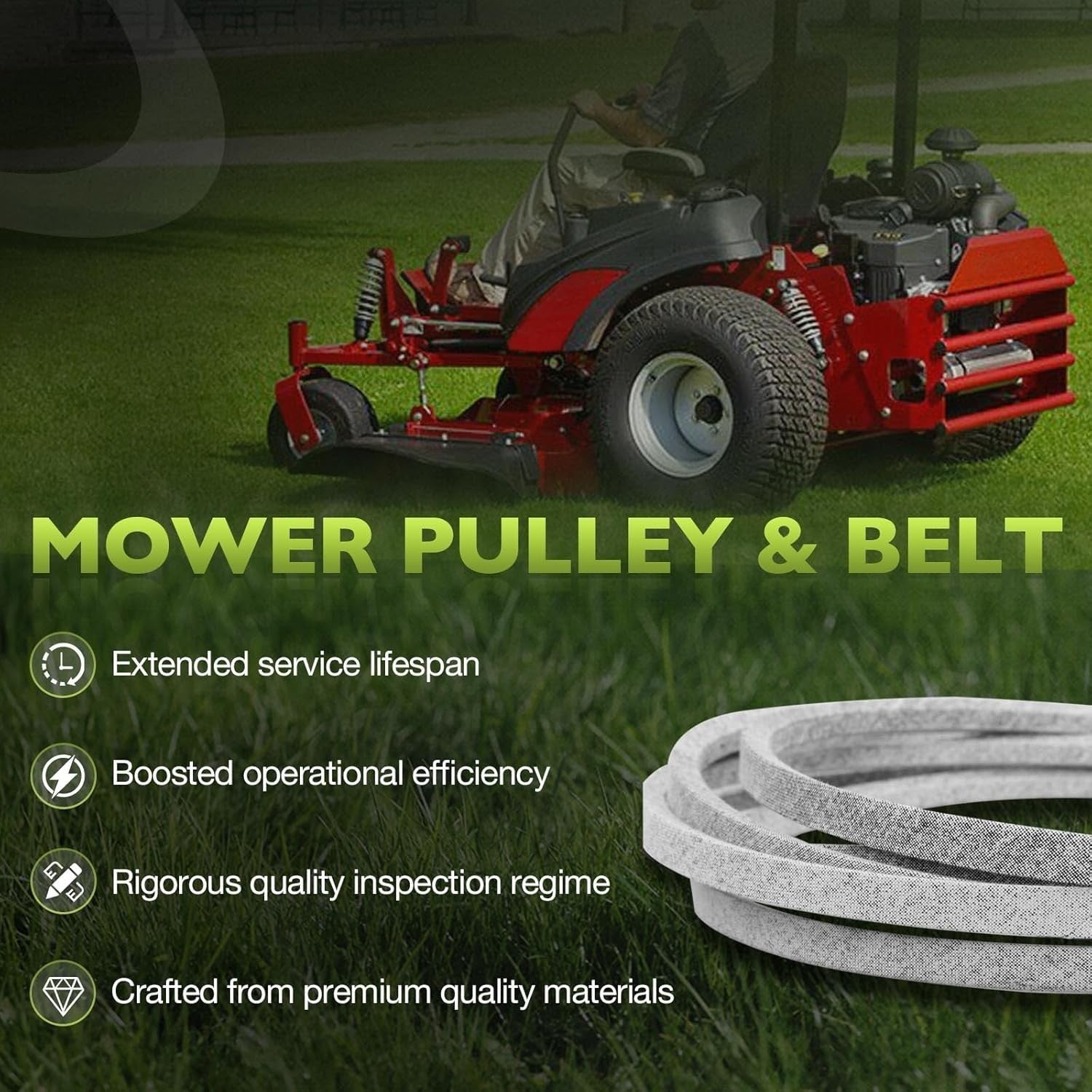 885714YP Mower Deck Drive Belt 112.48 X 0.5 For Ferris 400S Series 48 885714