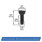 14090607 Front Attaching Bolts for Corvette C4 1984 1996 Removable Roof Panel
