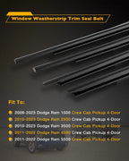 Weatherstrip Window Moulding Trim Seal Belt for Dodge Ram 1500 2500 3500 09 23