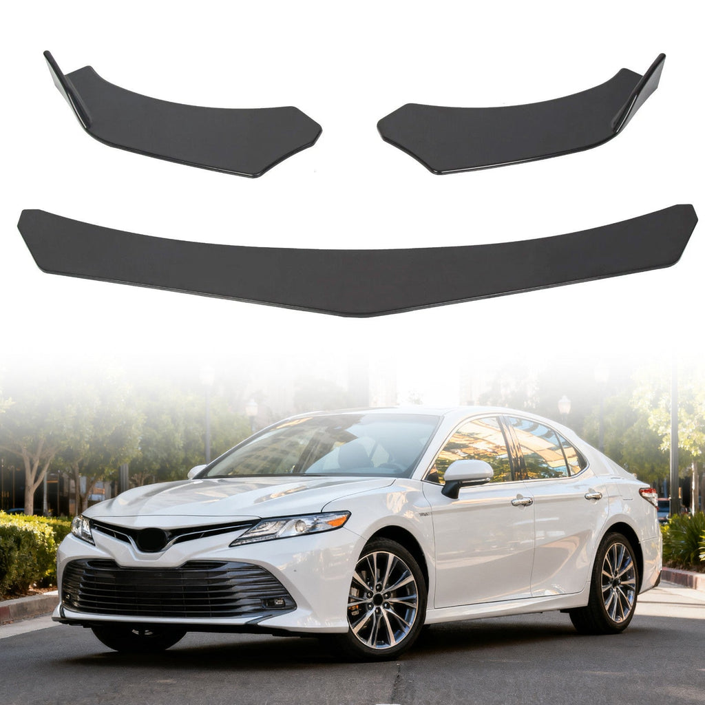 Front Bumper Lip Spoiler Splitter Body Kit Diffuser for 2018 2020 Toyota Camry